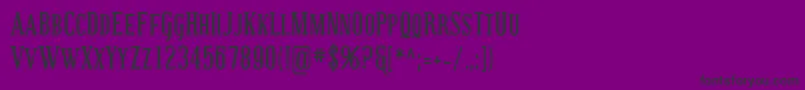CovingtonScCondBold Font – Black Fonts on Purple Background