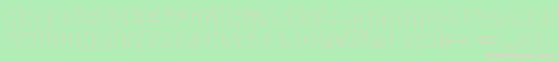 UrbanConstructedOutline Font – Pink Fonts on Green Background