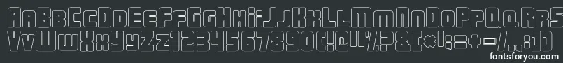 Шрифт UrbanConstructedOutline – белые шрифты