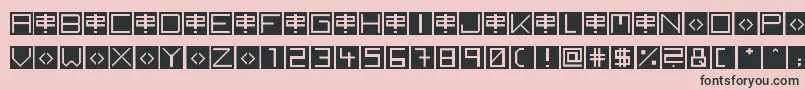 fuente BackToHeavyCoatFatGround – Fuentes Negras Sobre Fondo Rosa
