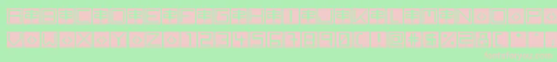 BackToHeavyCoatFatGround Font – Pink Fonts on Green Background