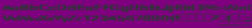 Warpspeed Font – Black Fonts on Purple Background