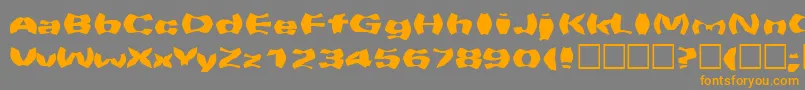 Warpspeed Font – Orange Fonts on Gray Background
