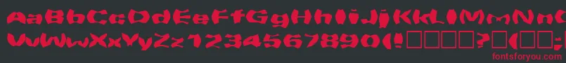 Warpspeed Font – Red Fonts on Black Background