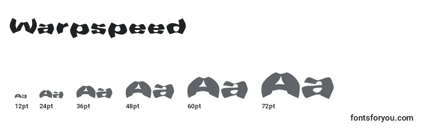 Warpspeed Font Sizes