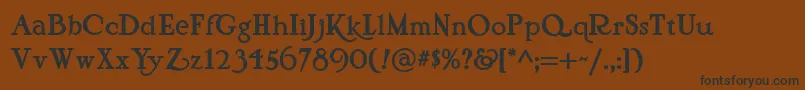 Подробнее о шрифте Pyriformtonesnf Шрифт Pyriformtonesnf – чёрные шрифты на коричневом фоне