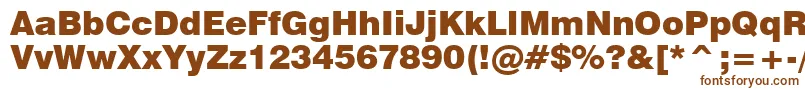 Swz721k Font – Brown Fonts on White Background