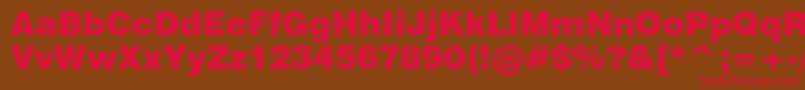 Swz721k Font – Red Fonts on Brown Background