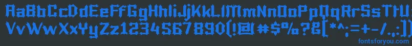 More about Lucifer Font Lucifer Font – Blue Fonts on Black Background