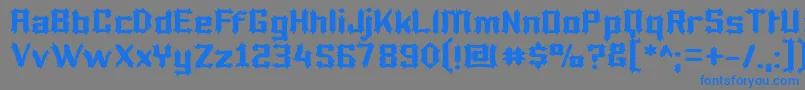 More about Lucifer Font Lucifer Font – Blue Fonts on Gray Background