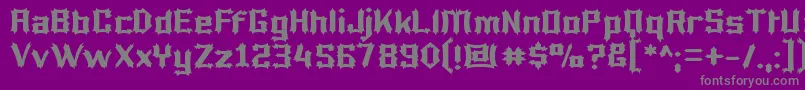Weitere Informationen zur Lucifer-Schriftart Lucifer-Schriftart – Graue Schriften auf violettem Hintergrund