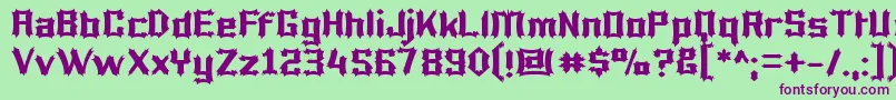 More about Lucifer Font Lucifer Font – Purple Fonts on Green Background