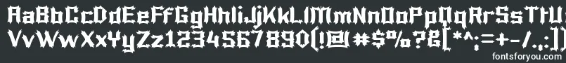 Lucifer Font – White Fonts on Black Background