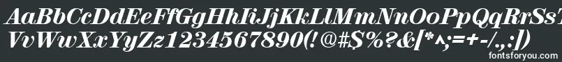 RubyscriptextraboldRegular Font – White Fonts on Black Background