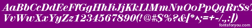 RubyscriptextraboldRegular Font – White Fonts on Purple Background