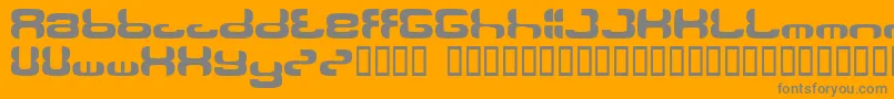 Ollon Font – Gray Fonts on Orange Background