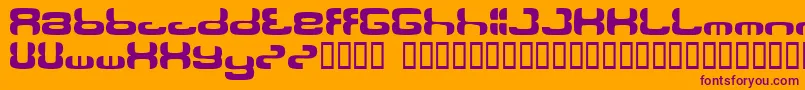 Ollon Font – Purple Fonts on Orange Background