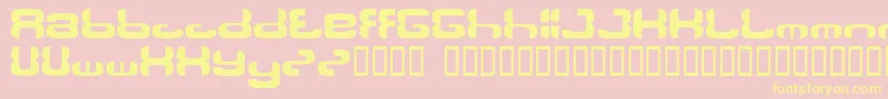 Ollon Font – Yellow Fonts on Pink Background