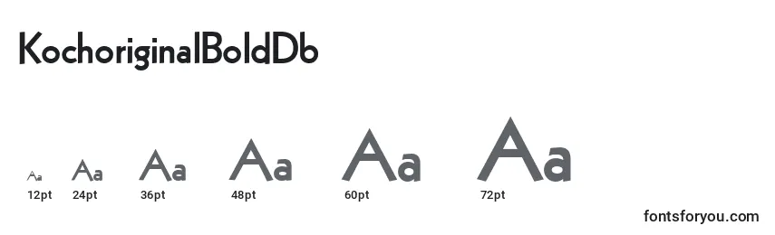 Размеры шрифта KochoriginalBoldDb