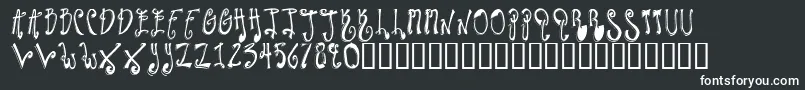 Шрифт TwilightExpress – белые шрифты