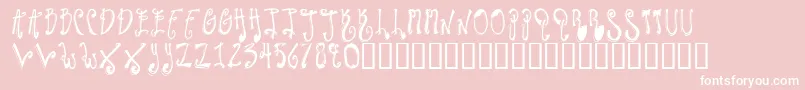 TwilightExpress Font – White Fonts on Pink Background