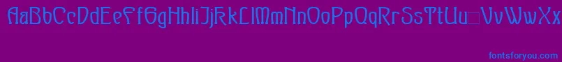 SylphBold Font – Blue Fonts on Purple Background