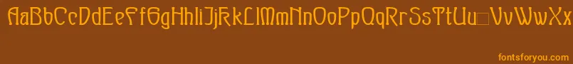 Шрифт SylphBold – оранжевые шрифты на коричневом фоне