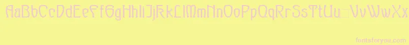 SylphBold Font – Pink Fonts on Yellow Background