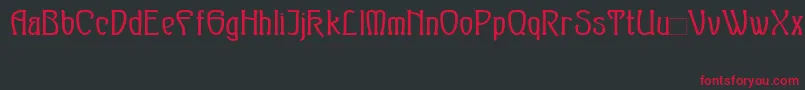 SylphBold Font – Red Fonts on Black Background