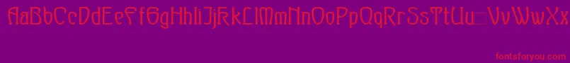 SylphBold Font – Red Fonts on Purple Background