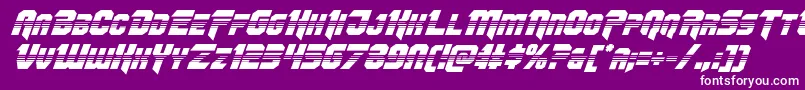 Omegaforcehalfital11 Font – White Fonts on Purple Background