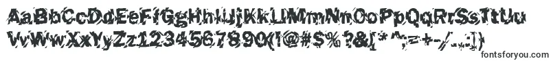 Шрифт Funky45Bold – страшные шрифты