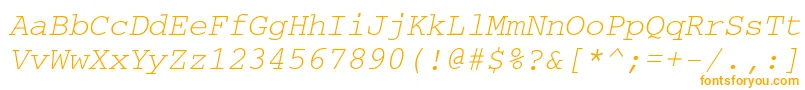 fuente CourierettItalic – Fuentes Naranjas