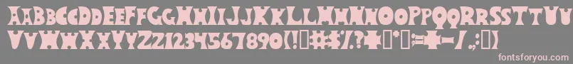 Шрифт Circos – розовые шрифты на сером фоне