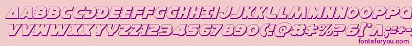 Hansolov33Dital Font – Purple Fonts on Pink Background