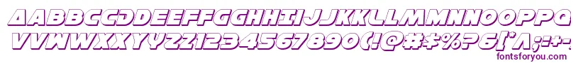 Hansolov33Dital-Schriftart – Violette Schriften auf weißem Hintergrund