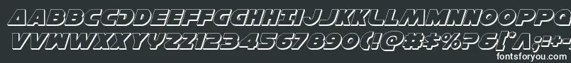 Шрифт Hansolov33Dital – белые шрифты