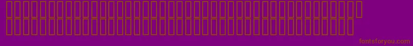 フォントFlyman – 紫色の背景に茶色のフォント
