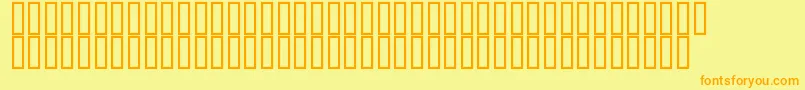 Flyman Font – Orange Fonts on Yellow Background