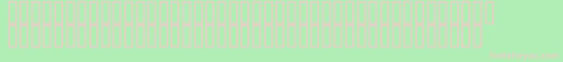 Flyman-fontti – vaaleanpunaiset fontit vihreällä taustalla