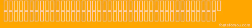 Flyman Font – Pink Fonts on Orange Background