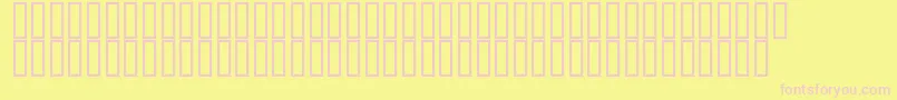 Flyman-fontti – vaaleanpunaiset fontit keltaisella taustalla