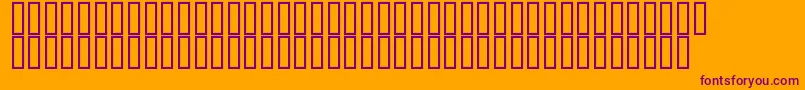 Flyman-fontti – violetit fontit oranssilla taustalla