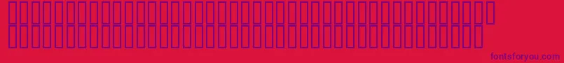 フォントFlyman – 赤い背景に紫のフォント