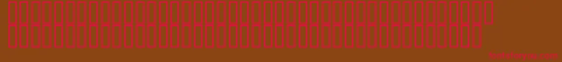 Flyman-fontti – punaiset fontit ruskealla taustalla
