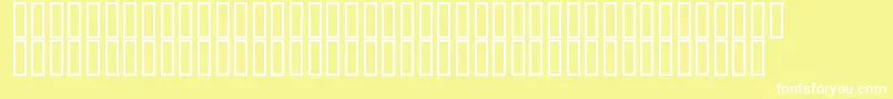 フォントFlyman – 黄色い背景に白い文字