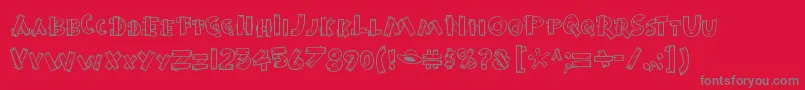 More about BurnstowndamRegular Font BurnstowndamRegular Font – Gray Fonts on Red Background