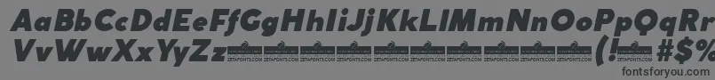 Шрифт CocogothicFatitalicTrial – чёрные шрифты на сером фоне