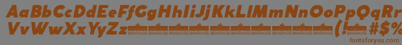 Подробнее о шрифте CocogothicFatitalicTrial Шрифт CocogothicFatitalicTrial – коричневые шрифты на сером фоне