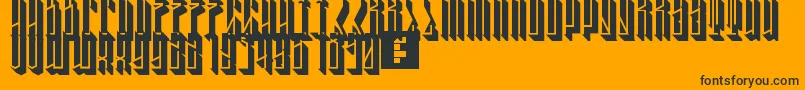 fuente TallBoy3D – Fuentes Negras Sobre Fondo Naranja